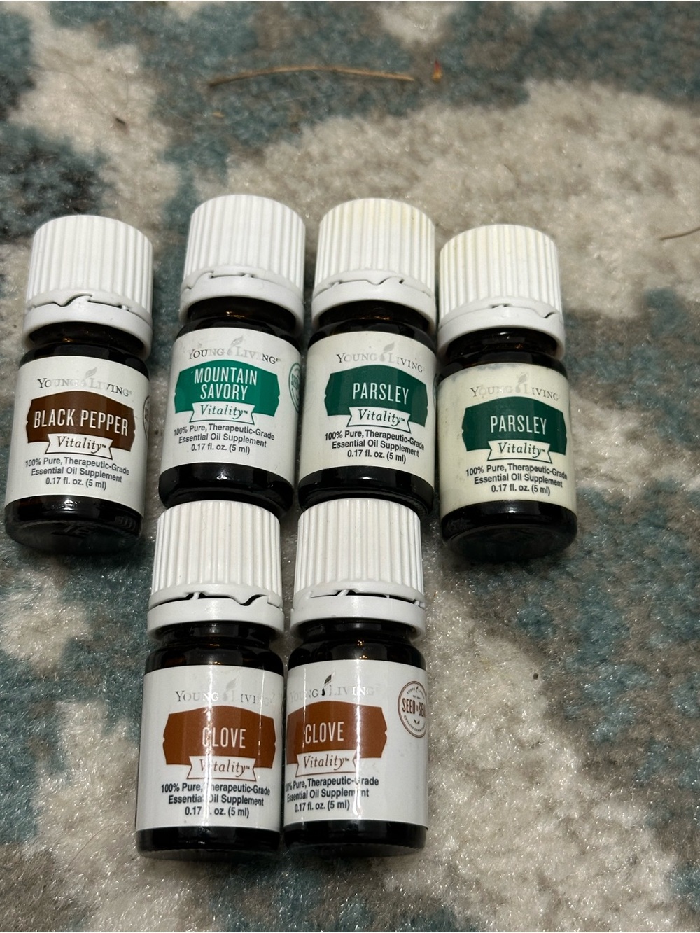 Young Living Essential Oils Set - Green & Brown Labels